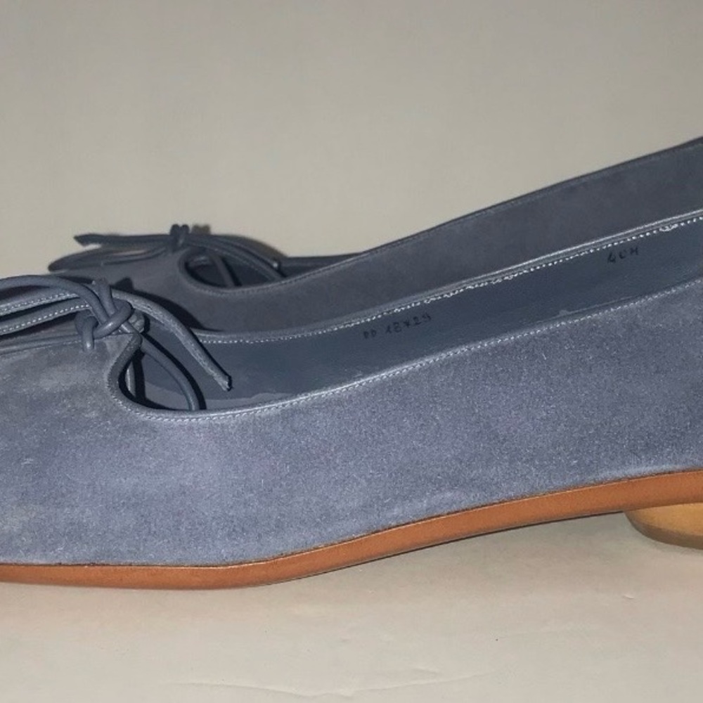 Salvatore Ferragamo Blue Suede Limited Shoes Sz EU40 US 9/9.5/10 - Picture 6 of 9